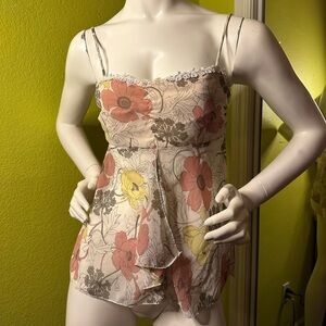 Fumblin Foe Multicolor Floral Flowy Tank Top